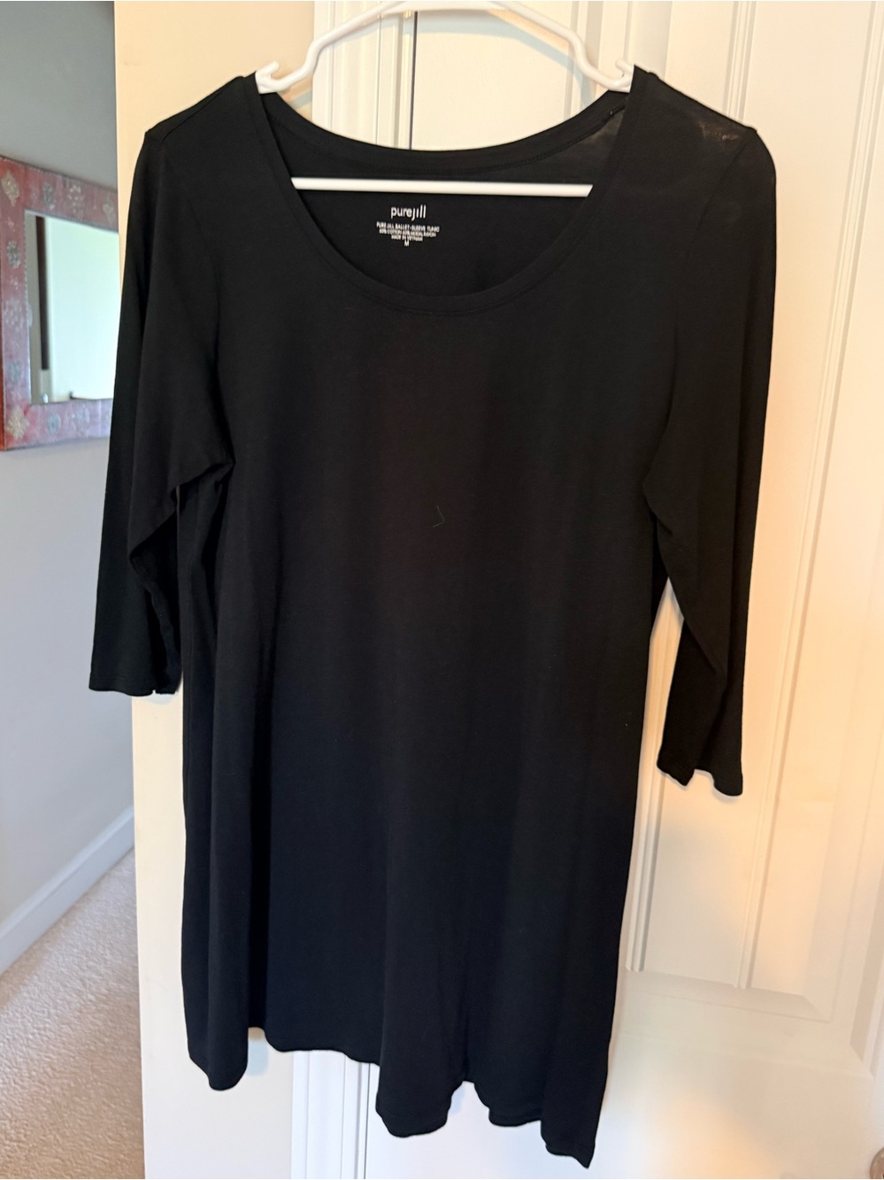 J Jill Black Scoop Neck Women's Ballet Tunic